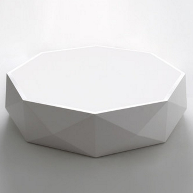 Светодиодный потолочный светильник TEVA Octagon Jewel белого цвета