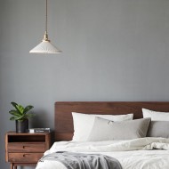 Современный плиссированный керамический подвесной светильник