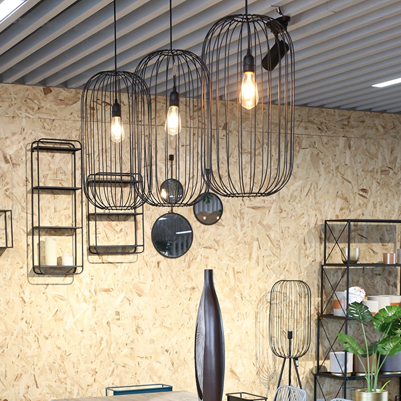 Stripe Cage Pendant Light