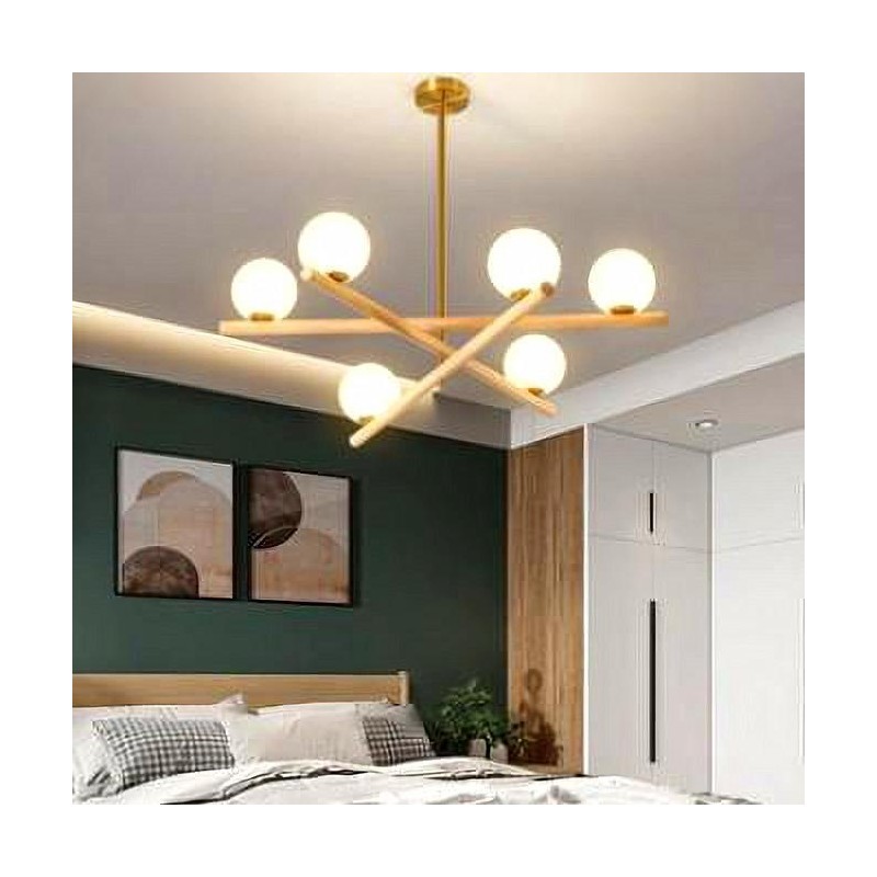 Minimalist Line Ball Chandelier