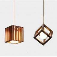 CUBIC Wooden Pendant Light