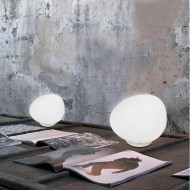 Настольная лампа из гальки