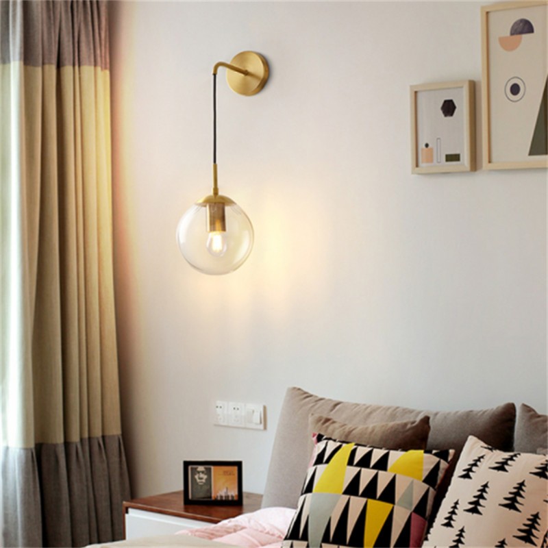 Nordic Glass Ball Wall Light