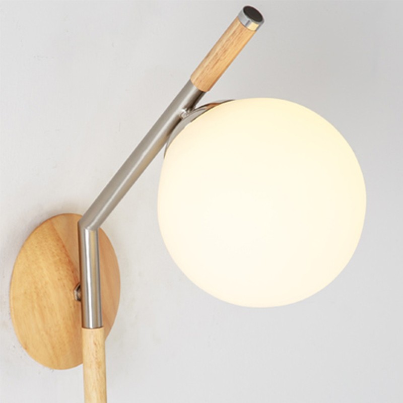 AQUEENA Globe Wall Lamp