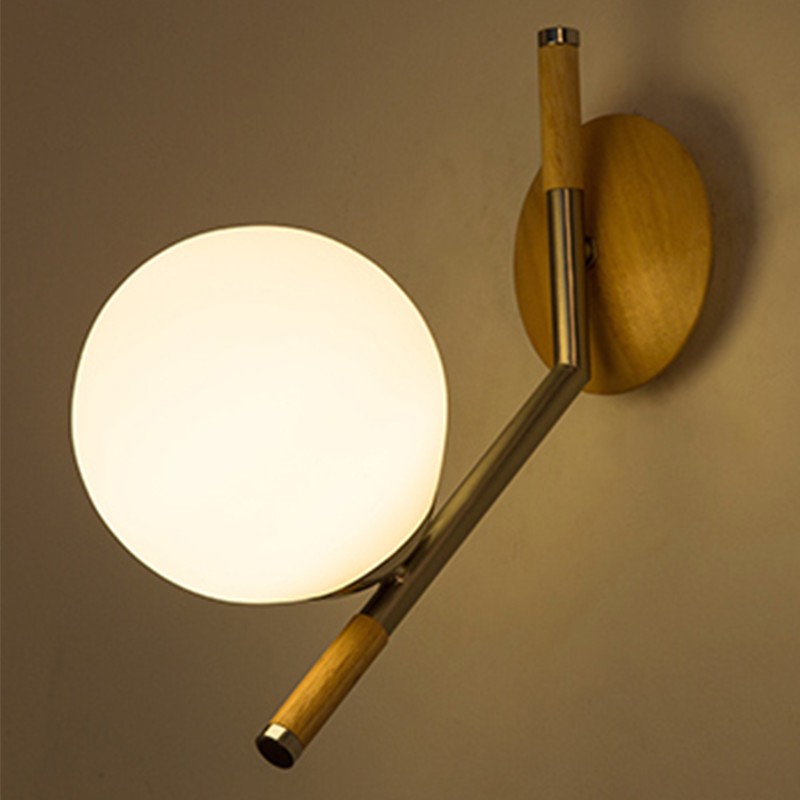 AQUEENA Globe Wall Lamp
