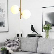 Opal Glass Ball Pendant Light