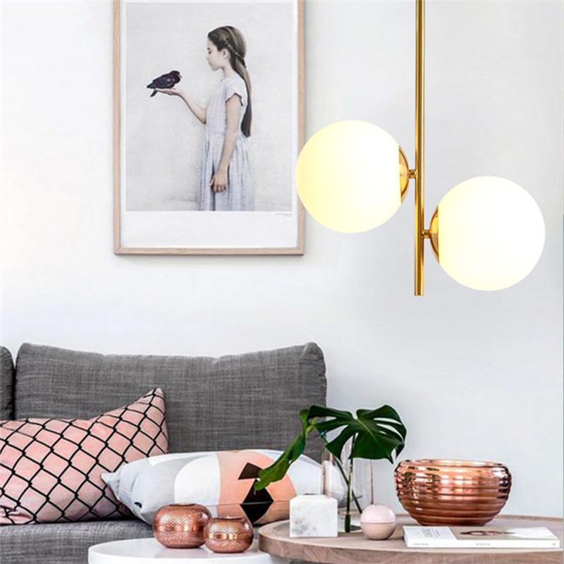 Opal Glass Ball Pendant Light