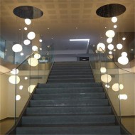 Подвесной светильник из гальки