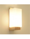 Frosted Wood Wall Lamp