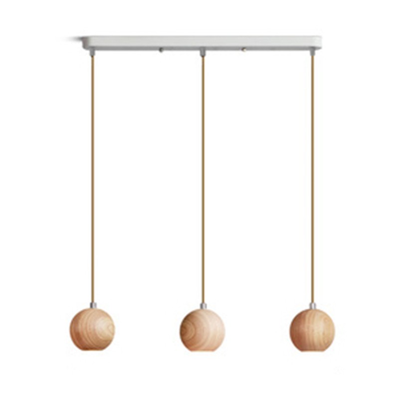Ball Wooden Pendant Light