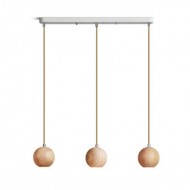Ball Wooden Pendant Light