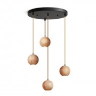 Ball Wooden Pendant Light