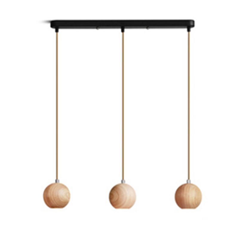Ball Wooden Pendant Light