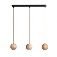 Ball Wooden Pendant Light