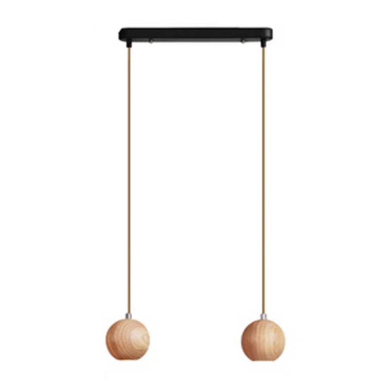 Ball Wooden Pendant Light