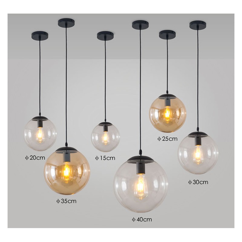 Glass Ball Pendant Light