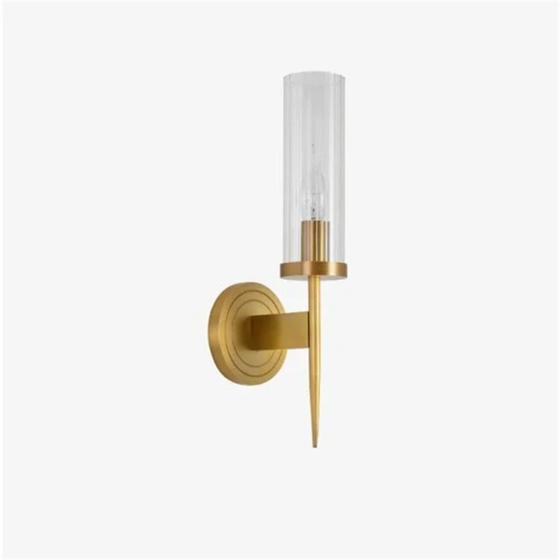 Glass Candlestick Wall Sconce