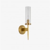 Glass Candlestick Wall Sconce