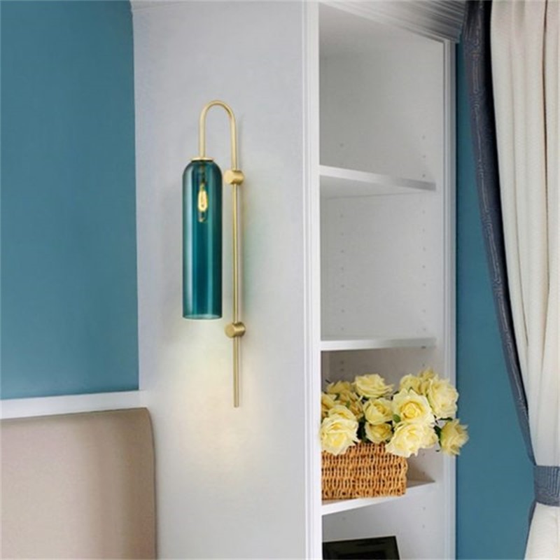 Glass Tubular Wall Lamp