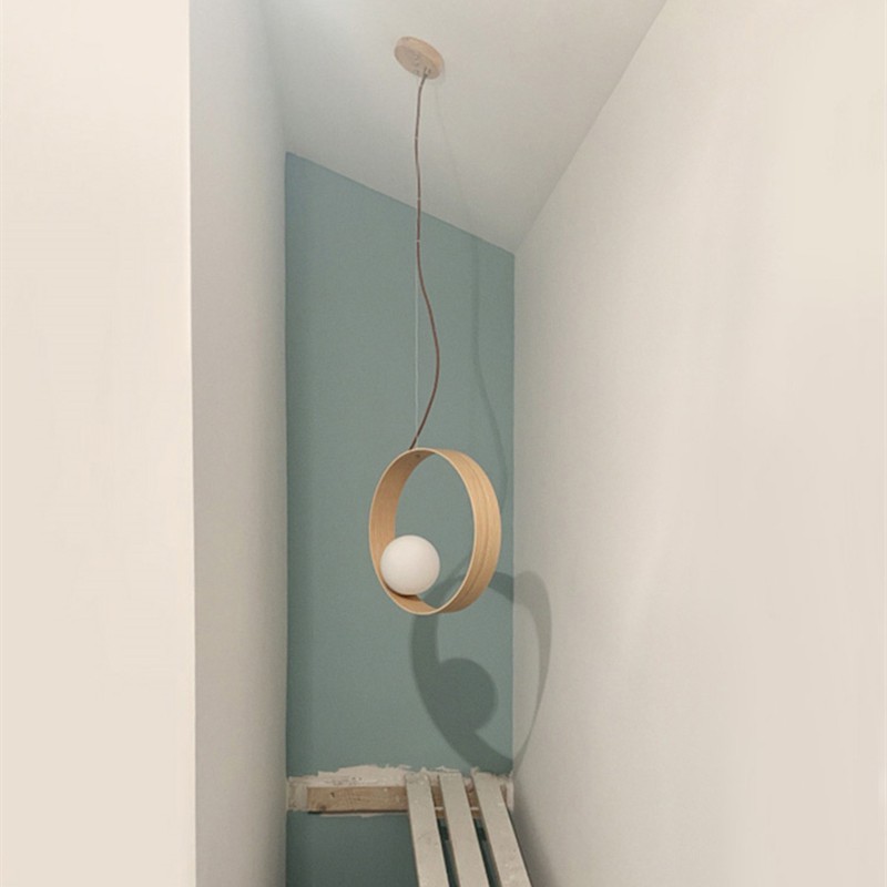 RING Wooden Pendant Light
