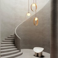 RING Wooden Pendant Light