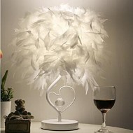 Feather Crystal Table Lamp