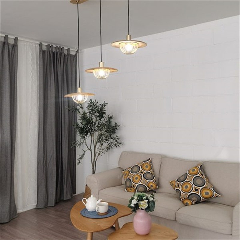 Деревянный подвесной светильник HAT