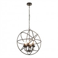 Люстра со свечой в виде глобуса