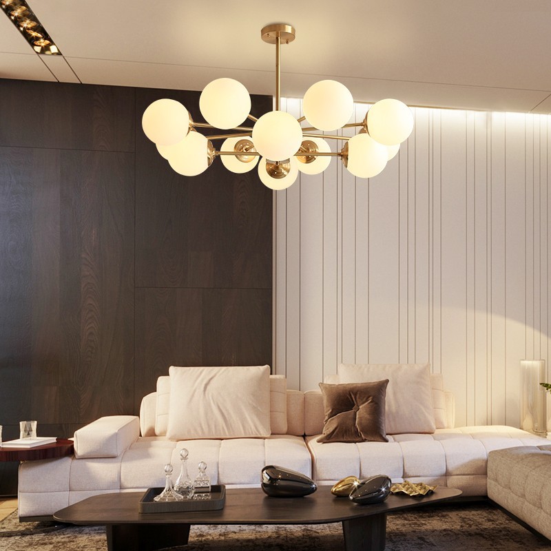 Люстра из опалового стекла