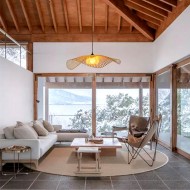 Чайная комната Дзен Тканый абажур Подвесной светильник