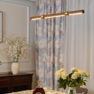 HOMER Round Case Wooden Pendant Light