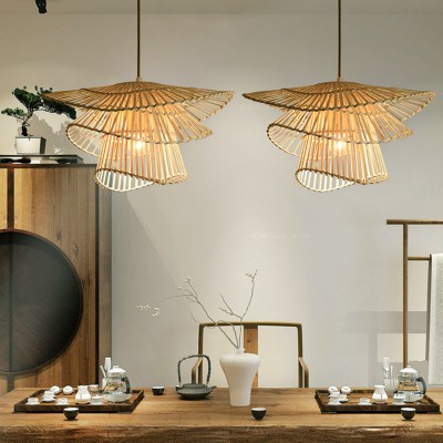 Сельский творческий китайский декоративный подвесной светильник