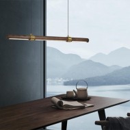 HOMER Round Case Wooden Pendant Light