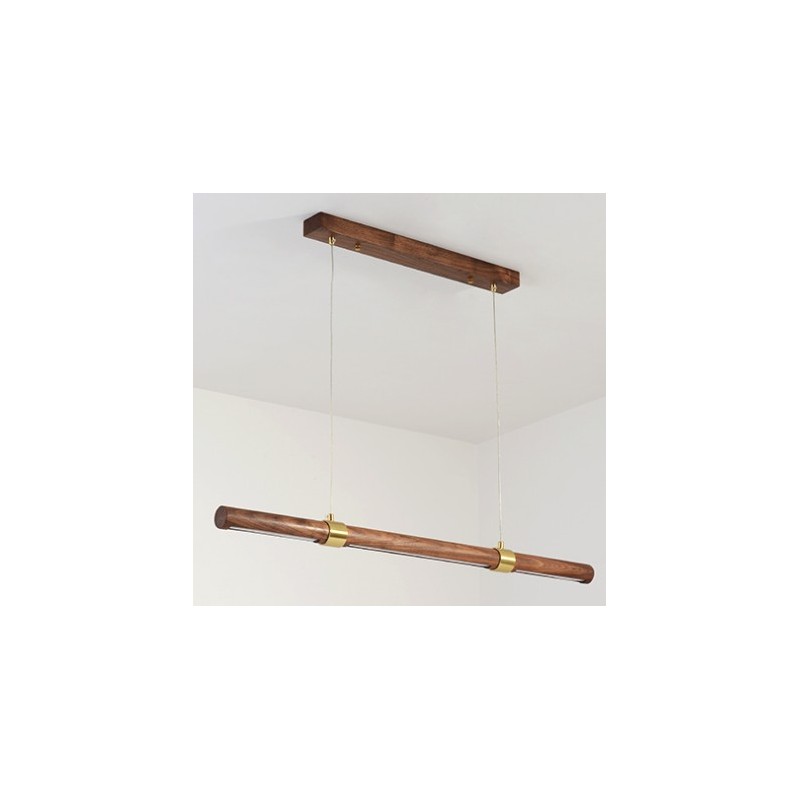 HOMER Round Case Wooden Pendant Light