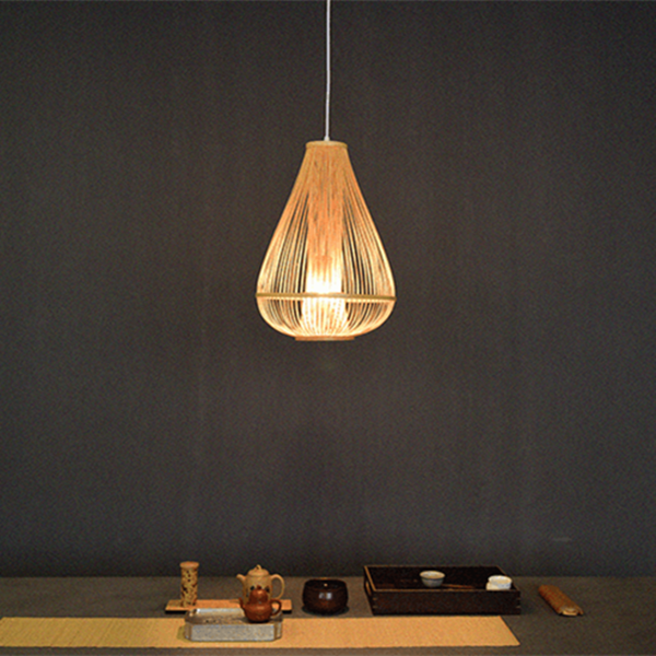 Chinese Style Rattan Homestay Pendant Light