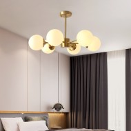 Люстра из опалового стекла