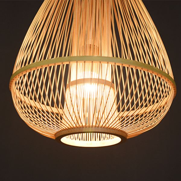 Chinese Style Rattan Homestay Pendant Light