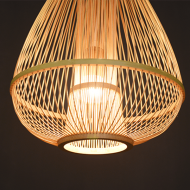 Chinese Style Rattan Homestay Pendant Light