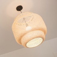 Inn Rattan Pastoral Zen Pendant Light