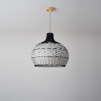 Nordic Rattan Creative Hanging Pendant Light