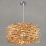 Bamboo Retro Groom Pendant Light