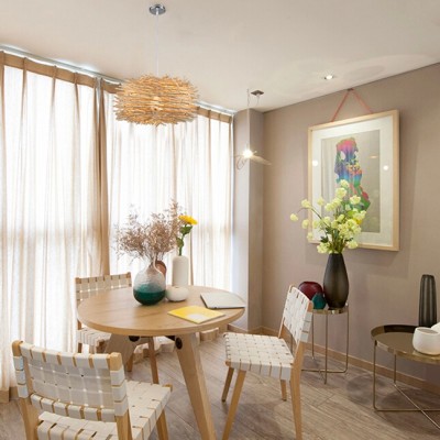 Творческий подвесной светильник из ротанга Simple Bird's Nest