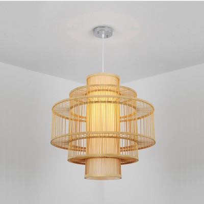 Chinese Bamboo Weaving Creative Chandelier