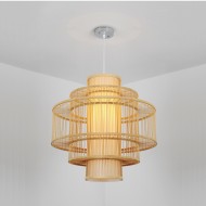 Chinese Bamboo Weaving Creative Chandelier