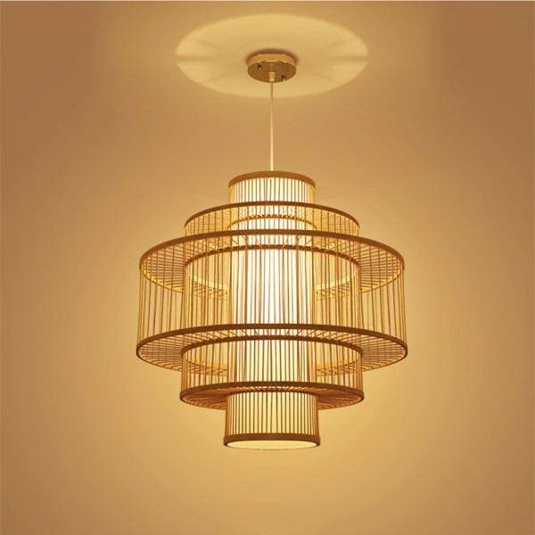 Chinese Bamboo Weaving Creative Chandelier