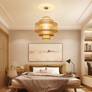 Chinese Bamboo Weaving Creative Chandelier