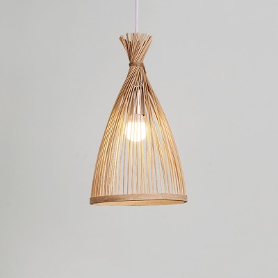 Bamboo Retro Groom Pendant Light