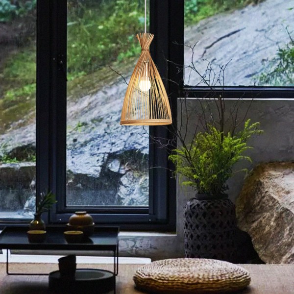 Бамбуковый ретро подвесной светильник для жениха