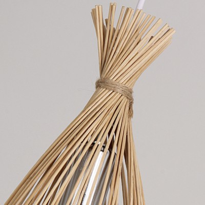 Bamboo Retro Groom Pendant Light