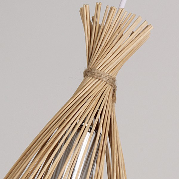 Bamboo Retro Groom Pendant Light